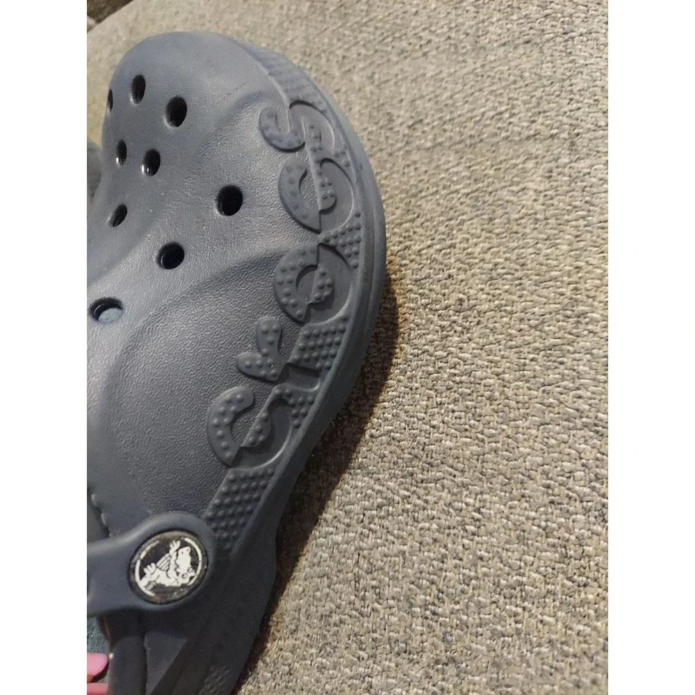 Crocs Dual Comfort Clogs Junior Big Kid 12 Faux Fur Lined Classic‎ Blue Summer